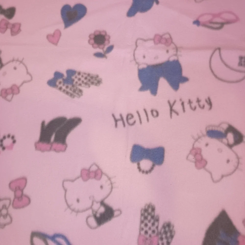 Vintage 2005 Sanrio Hello Kitty Fleece Throw Blanket Pink Y2K 51x40